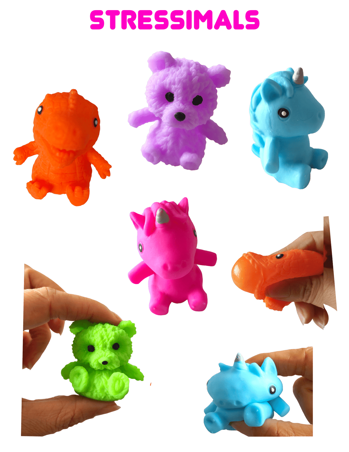 SHSAV10 - 2" Stressimals - 250pcs - ShopUNIS!