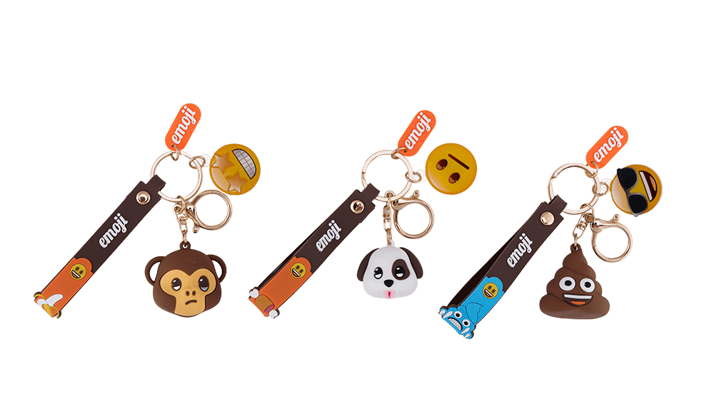 SHSEK1 - emoji™ Keychain Assorted - ShopUNIS!