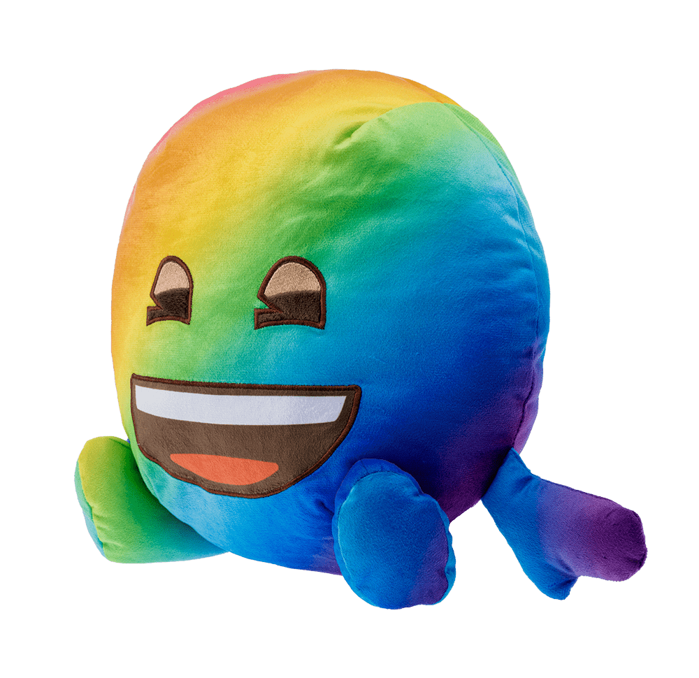 SHSER - emoji™ Fluffy Relax - Rainbow Face - ShopUNIS!