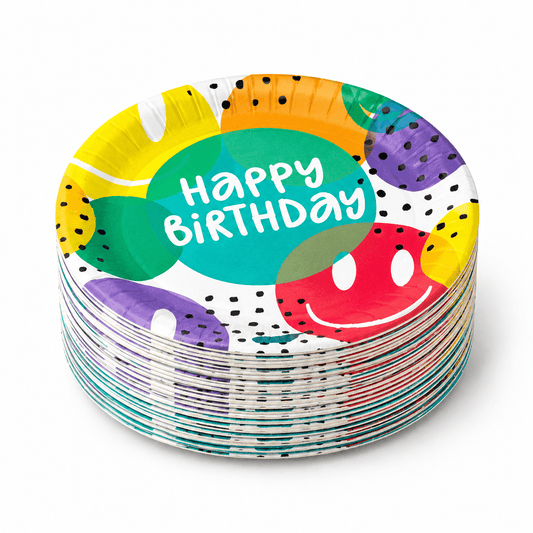 14817- 9" emojiplates (576 pcs casepack) - ShopUNIS!