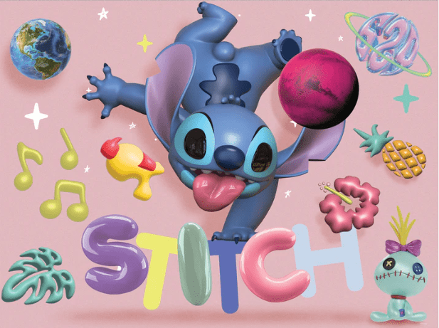 32820 - Stitch 3D Jigsaw Puzzle 500pc 24x18" - 6 units - ShopUNIS!