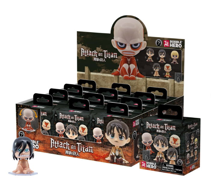 Attack on Titan Mystery Blind Box Mini Figures (72-Count Bulk Case) – Premium Coin-Op & Redemption Prizes