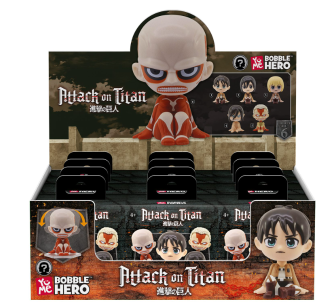 Attack on Titan Mystery Blind Box Mini Figures (72-Count Bulk Case) – Premium Coin-Op & Redemption Prizes