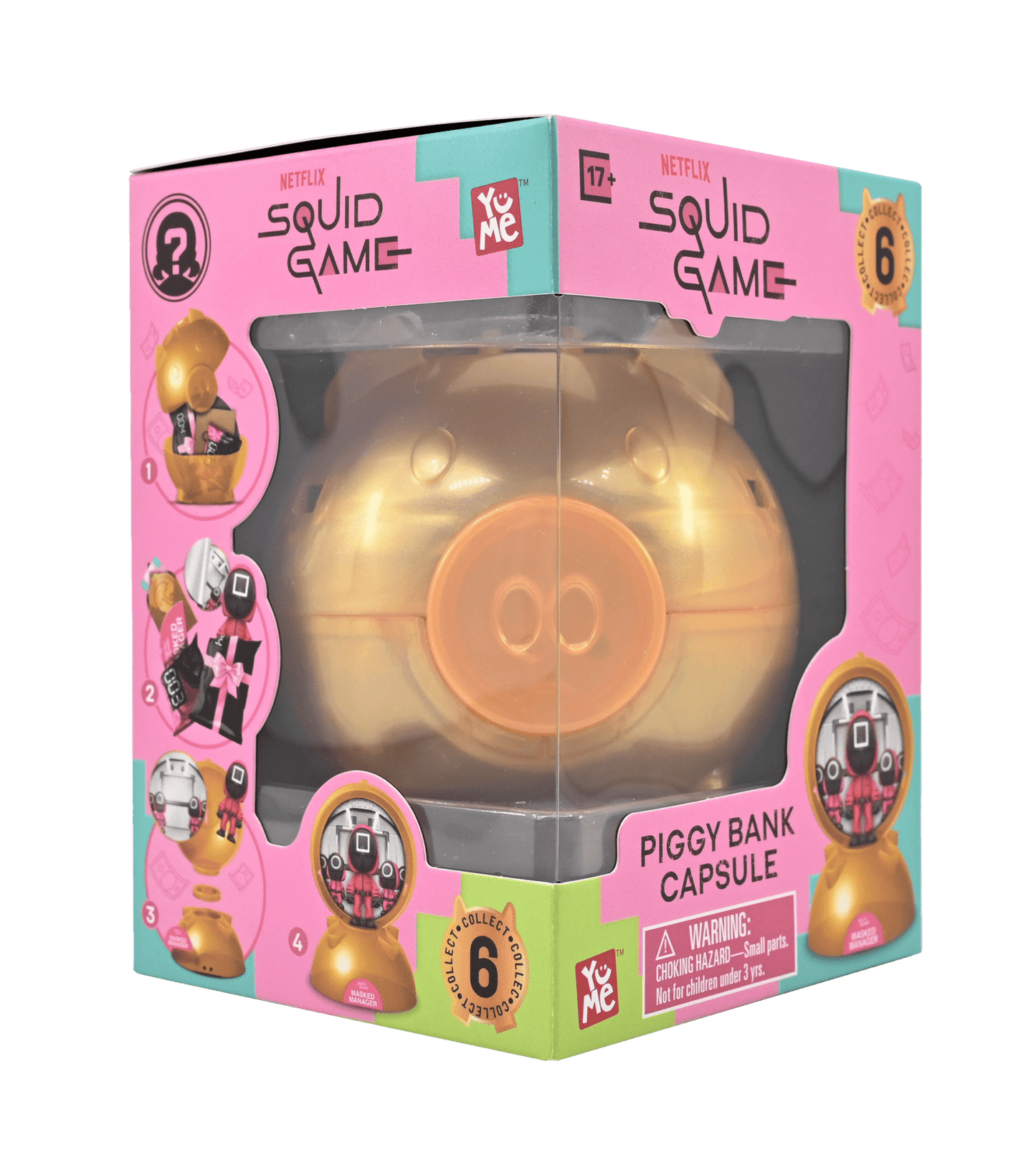 Netflix Squid Game Piggy Bank Capsule Mystery Figures - ShopUNIS!