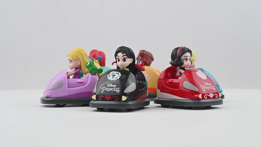 Disney Princess "Zoom Hero" Pull-Back Toy Racers in 3" Capsules (50-Count) – Premium Capsule Prizes
