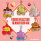 PZ181 - 4FOOD - 4 " FOODIE PLUZZLES CLIP - ON - 48pcs - ShopUNIS!