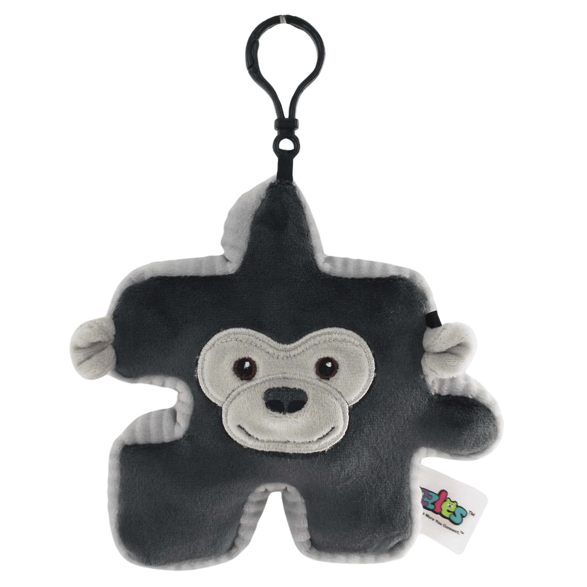 PZ268 - 4JNGAST - 4" JUNGLE PLUZZLES 6 ASST CLIP - ON - 48 pcs - ShopUNIS!