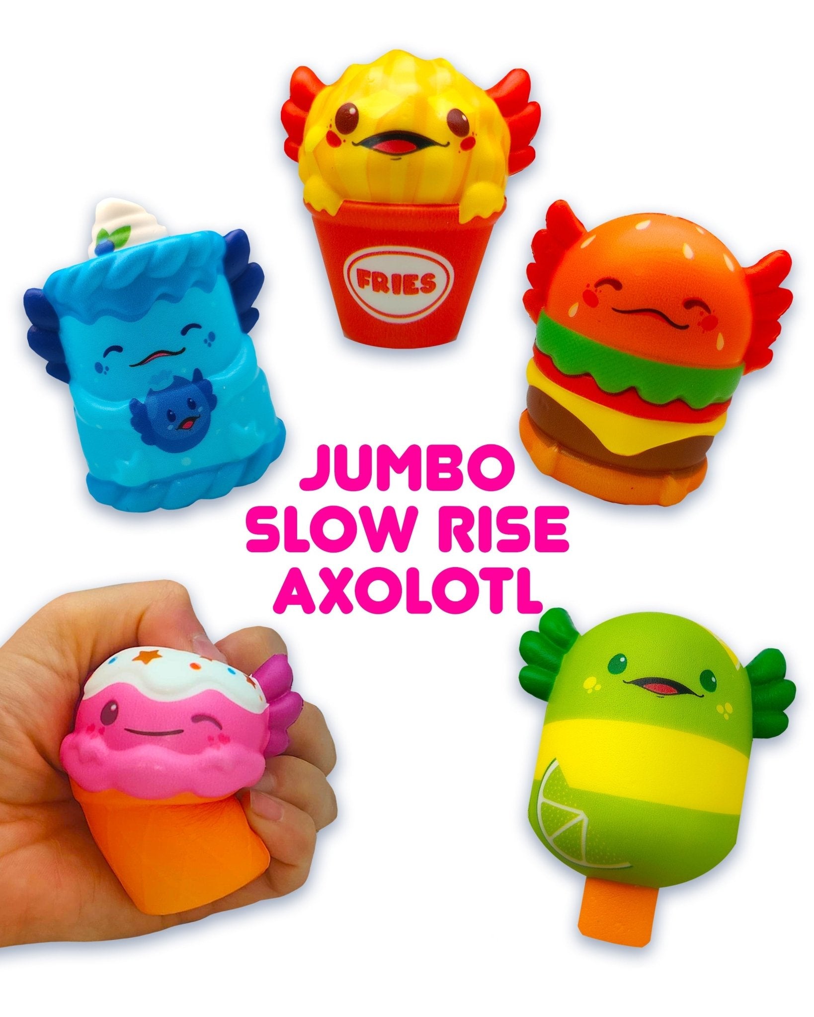 R AXOLOTL- Jumbo Slow Rise Axolotl- 300 units – ShopUNIS!