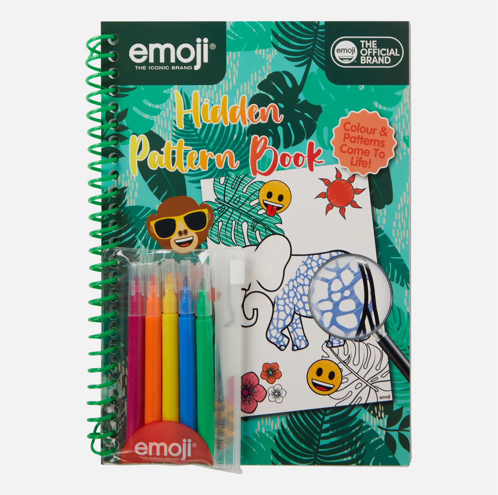 SHSE - 1010590 - emoji™ Hidden Pattern Coloring Book - ShopUNIS!