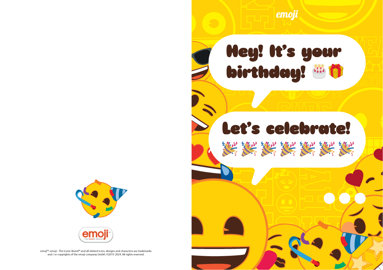 SHSEBC - emoji™ Birthday Card - ShopUNIS!