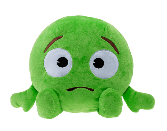 SHSER - emoji™ Fluffy Relax - Green Face - ShopUNIS!