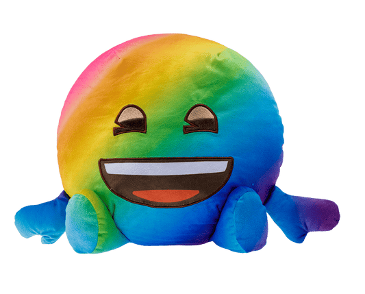 SHSER - emoji™ Fluffy Relax - Rainbow Face - ShopUNIS!