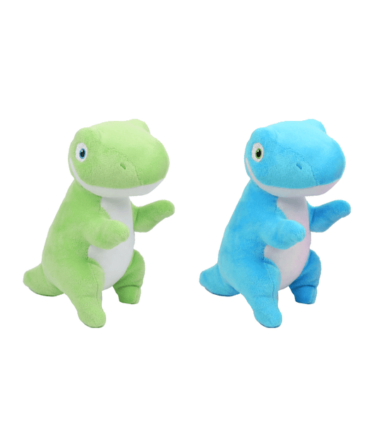 SHSFM4 - 7.5" Green T - Rex Plush, 2 asst - 120 units - ShopUNIS!