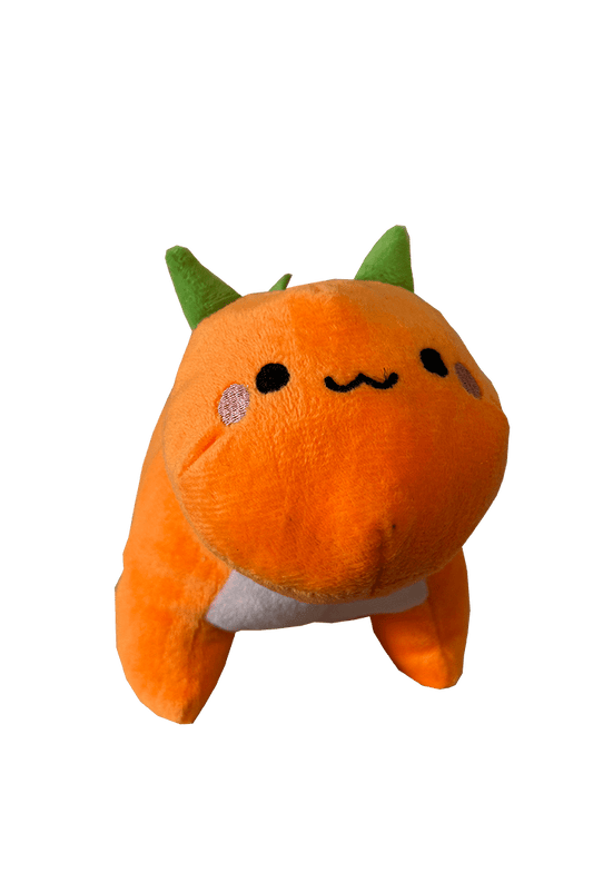 SHSFM6 - 9" Orange Dinosaur Plush - 100 units - ShopUNIS!