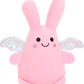 SHSFM7 - 8" Pink and Yellow Spandex Rabbit with Wings Plush,2 asst - 132 units - ShopUNIS!