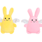 SHSFM7 - 8" Pink and Yellow Spandex Rabbit with Wings Plush,2 asst - 132 units - ShopUNIS!