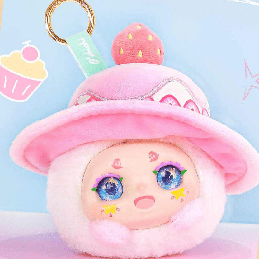 SHSKMN2 - 6" Hat Bubble Plush Face Clip Blind Box - 6 units - ShopUNIS!