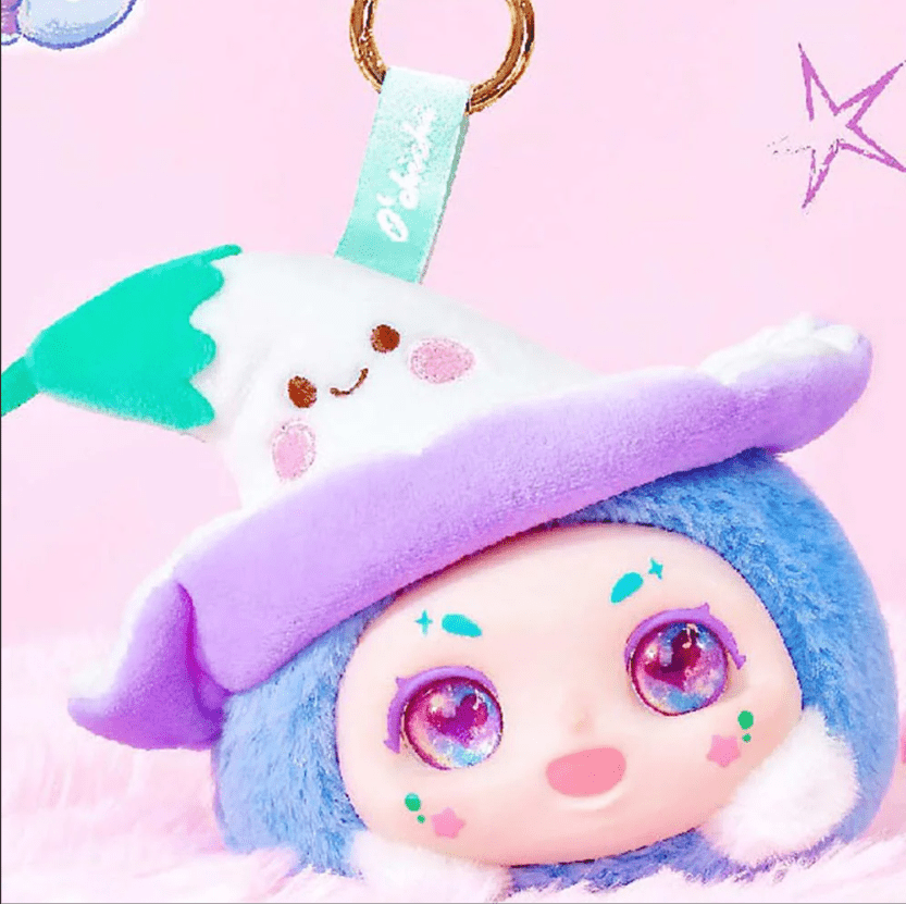 SHSKMN2 - 6" Hat Bubble Plush Face Clip Blind Box - 6 units - ShopUNIS!