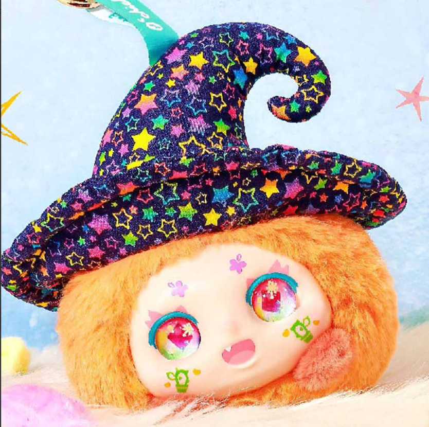 SHSKMN2 - 6" Hat Bubble Plush Face Clip Blind Box - 6 units - ShopUNIS!
