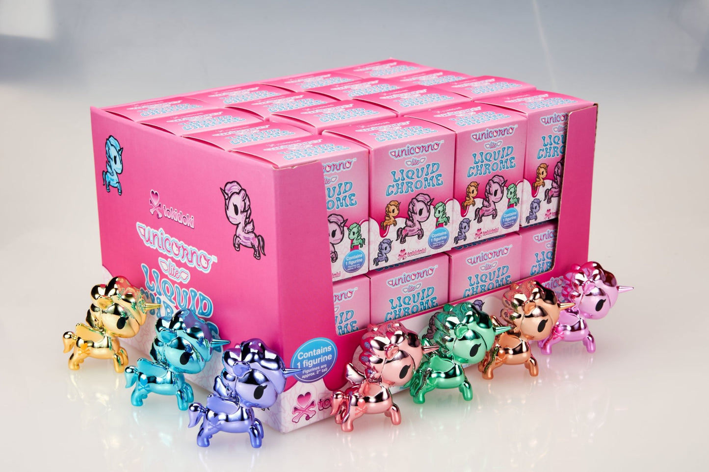 SHSTD16 - tokidoki- Unicorno Lite Liquid Chrome Blind Box- 96pcs - ShopUNIS!