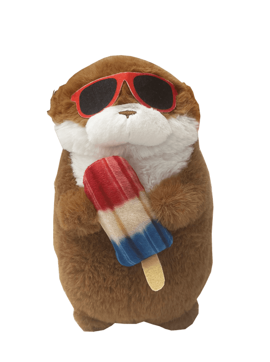 SHSYN5 - 8" SEA OTTER WITH POPSICLE - 48 units - ShopUNIS!